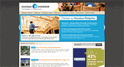 Desktop Screenshot of hausbau-eigenheim.org